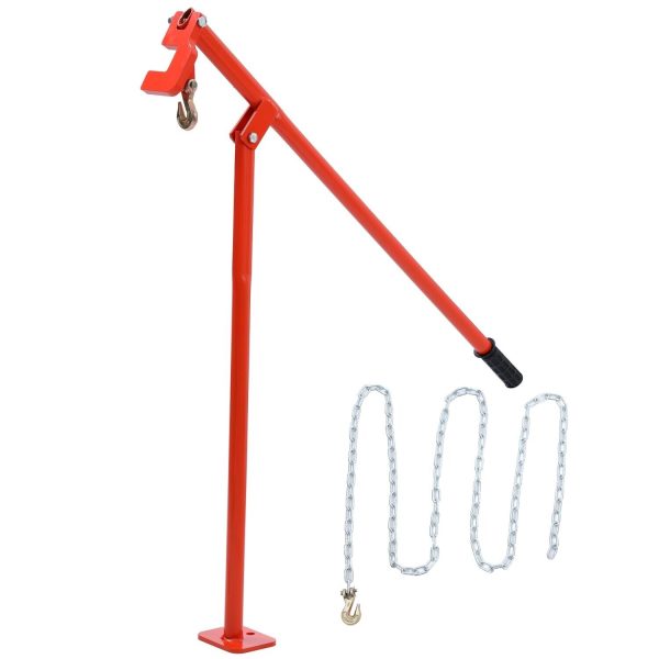 TOPWAY T Post Puller 43 Inch, 300cm Chain for Fence Post & Tree Stump Removal