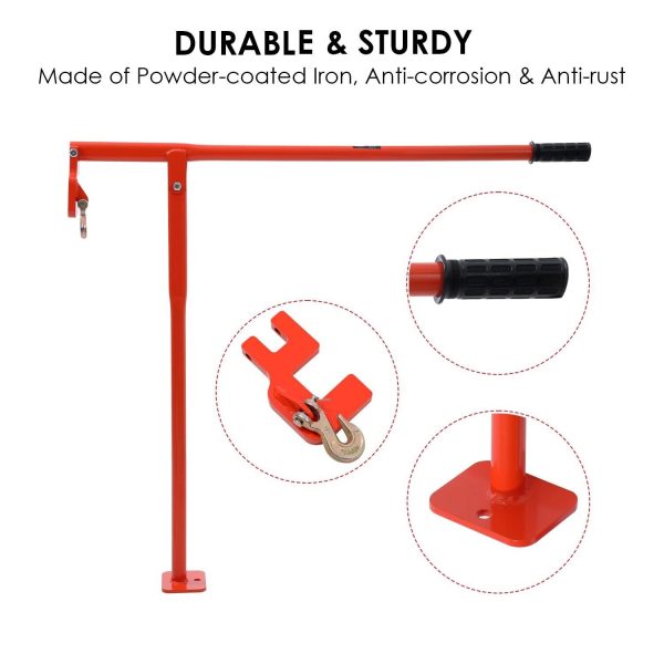 TOPWAY T Post Puller 43 Inch, 300cm Chain for Fence Post & Tree Stump Removal - Image 2