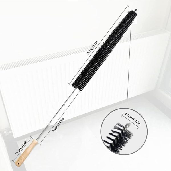 Radiator Cleaner Brush, Long Flexible Duster with Wooden Handle, 73CM - Image 3