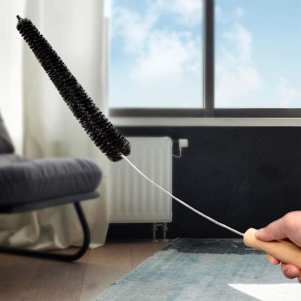 Radiator Cleaner Brush, Long Flexible Duster with Wooden Handle, 73CM - Image 8