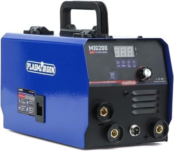 PLASMARGON 200A MIG Welder Gasless MIG Lift TIG ARC 3-in-1 Welding Machine 230V - Image 2