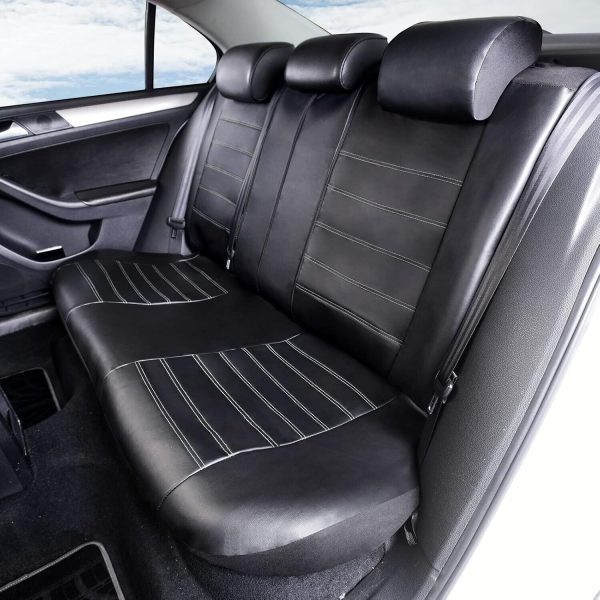 Universal PU Leather Car Seat Covers Full Set for Cars, Trucks, SUVs, or Vans - Image 4