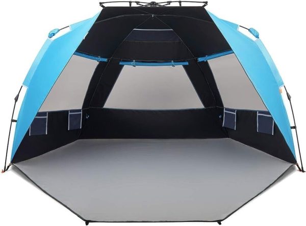 Easthills Outdoors Instant Shader Dark Shelter Pop Up Beach Tent – Pacific Blue