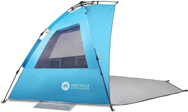 Easthills Outdoors Instant Shader Dark Shelter Pop Up Beach Tent – Pacific Blue - Image 6