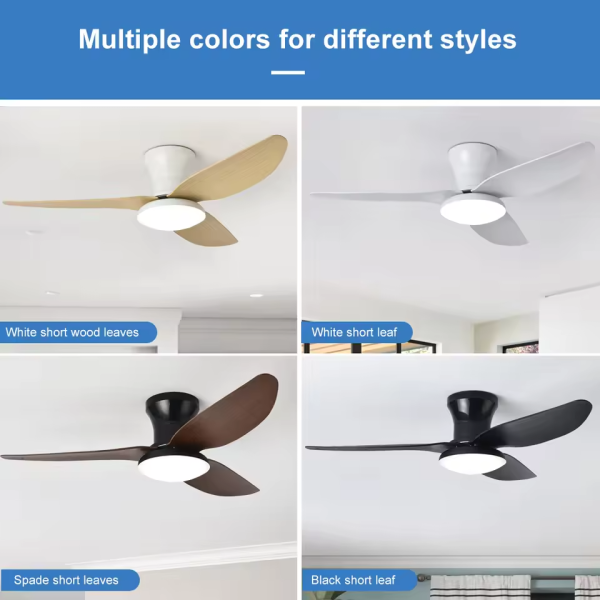 LED Ceiling Fan Light – Modern Style, Remote Control, High Wind Power, for rooms