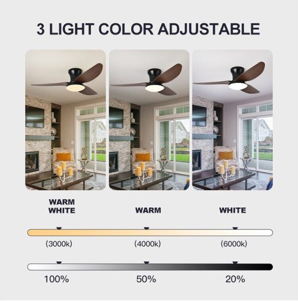 LED Ceiling Fan Light – Modern Style, Remote Control, High Wind Power, for rooms - Image 16